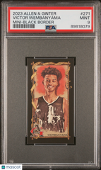 2023 Topps Allen & Ginter Victor Wembanyama #271 Rookie Mini Black Border PSA 9