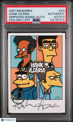 2001 Inkworks Simpsons Mania! Autographs Hank Azaria #A3 PSA Auto