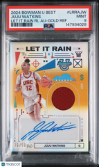 2024 Bowman University LIR Relic Auto Juju Watkins Gold Refractor /50 PSA 9