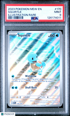 2023 Pokemon Mew EN-151 Squirtle Full Art FA Illustration Rare PSA 9 #170 Mint