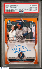 2023 Bowman Chrome Autograph Wilyer Abreu #CPAWA Auto 23/25 PSA 10