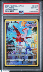 2023 Pokemon Sword And Shield Crown Zenith Latias #GG20 Full Art FA PSA 10