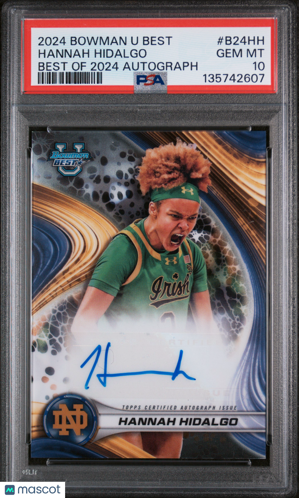 2024 Bowman University Best  Autograph Hannah Hidalgo Auto #B24HH PSA 10