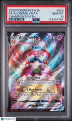 2020 Pokemon Sword & Shield Champion's Path Alcremie VMAX Fa PSA 10 #023