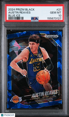 2024 Panini Prizm Black Austin Reaves #21 Blue Ice #/125 PSA 10 Gem Mint POP 3