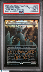 2025 Magic MTG SLDrop Light-Paws Foil PSA Mitsuhiro Arita Auto 9 & Sketch #1877