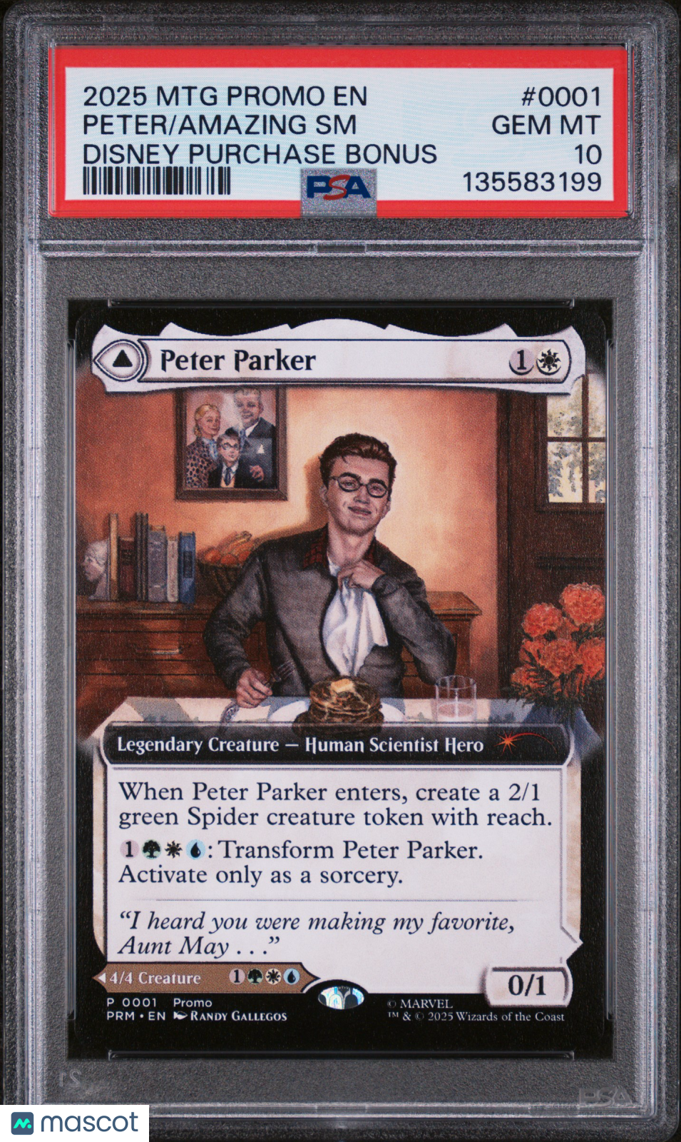 2025 Magic The Gathering Promos Amazing SM Spider-Man Peter Disney PSA 10 #0001
