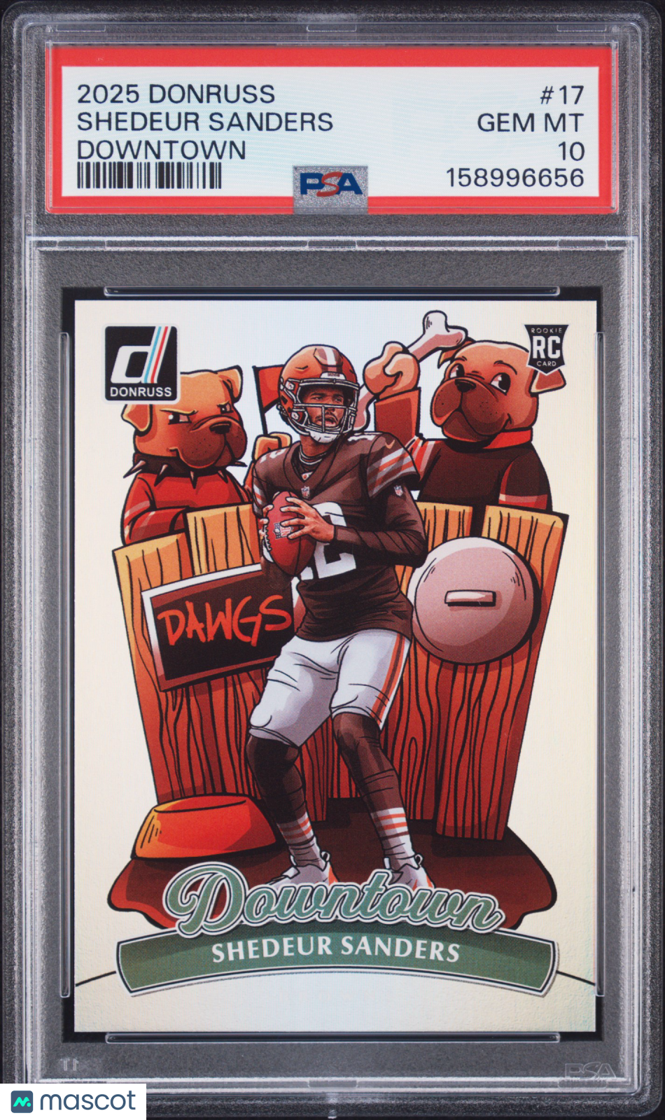 2025 Panini Donruss Downtown Shedeur Sanders #17 Rookie RC PSA 10 Gem Mint