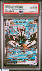 2021 Pokemon Sword & Shield Battle Styles RS Urshifu VMAX Secret Fa PSA 10 #170