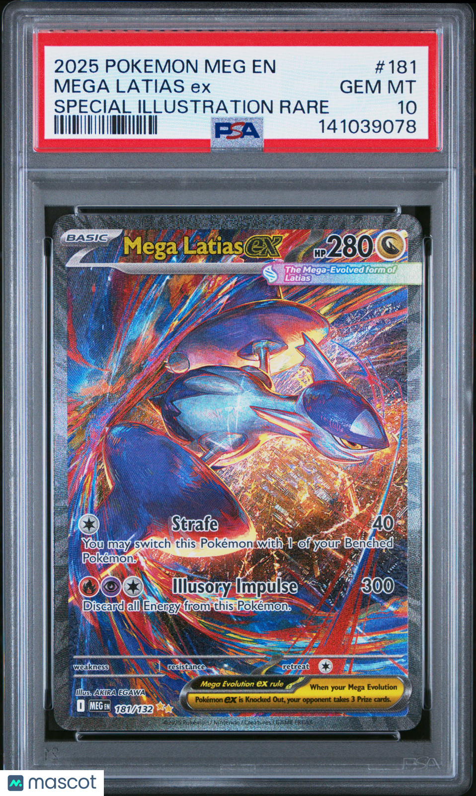 2025 Pokemon Mega Evolution Mega Latias EX Special Illustration Rare PSA 10 #181