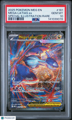 2025 Pokemon Mega Evolution Mega Latias EX Special Illustration Rare PSA 10 #181