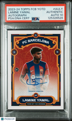 2023 Topps Barcelona Year Of The Dragon Auto Rookie Lamine Yamal PSA Auto 10