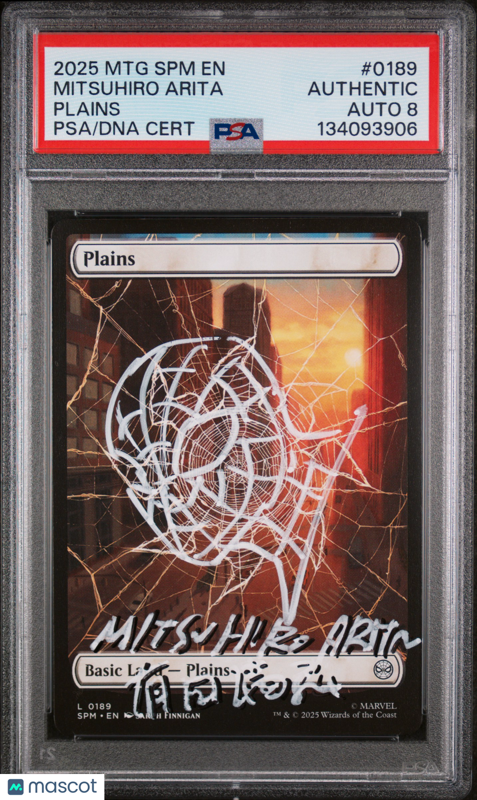 2025 Magic MTG Marvel's Spider-Man Plains PSA Mitsuhiro Arita Auto Sketch #0189