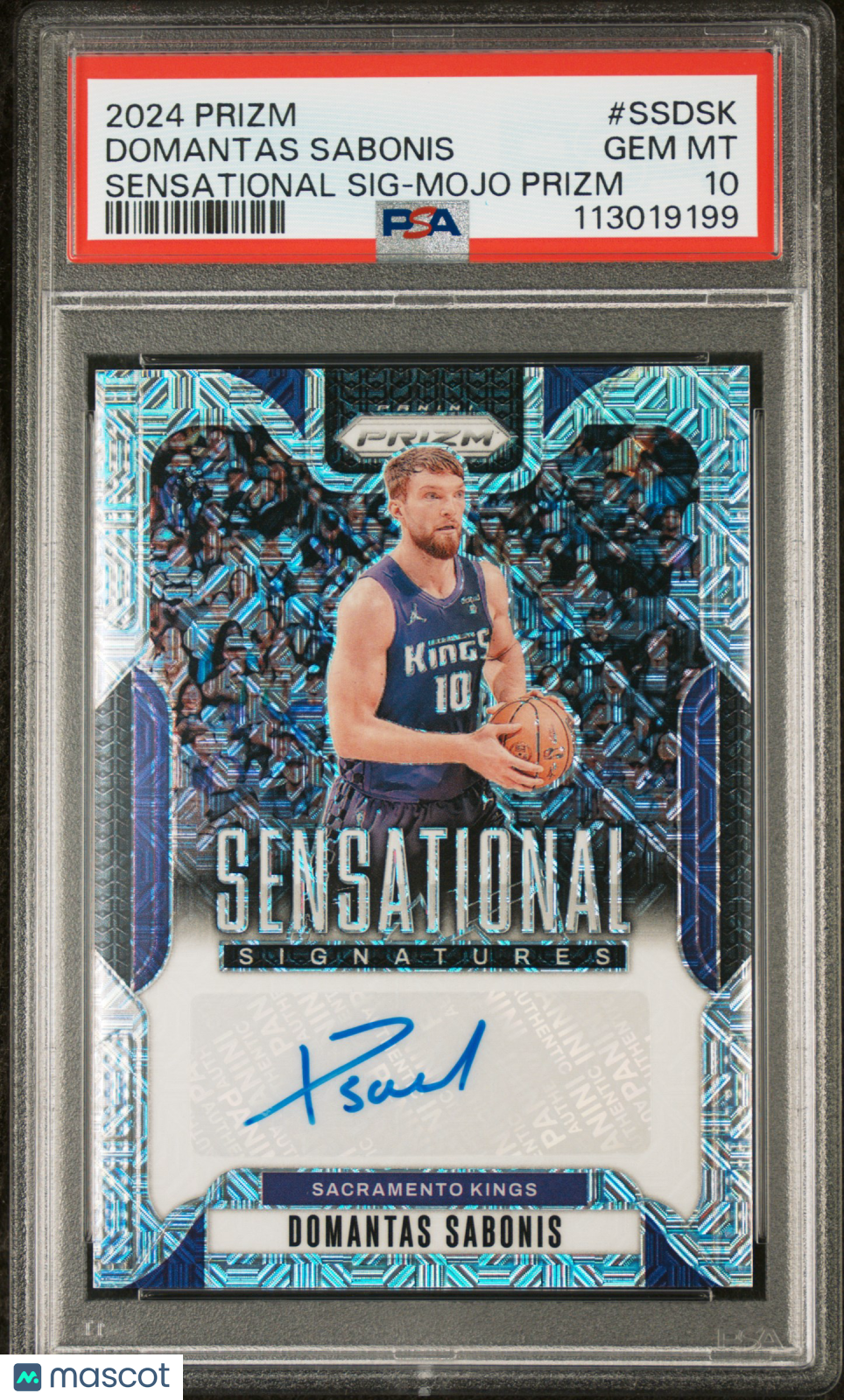 2024 Prizm Sensational Signatures Domantas Sabonis #/25 Auto Mojo PSA 10 POP 1