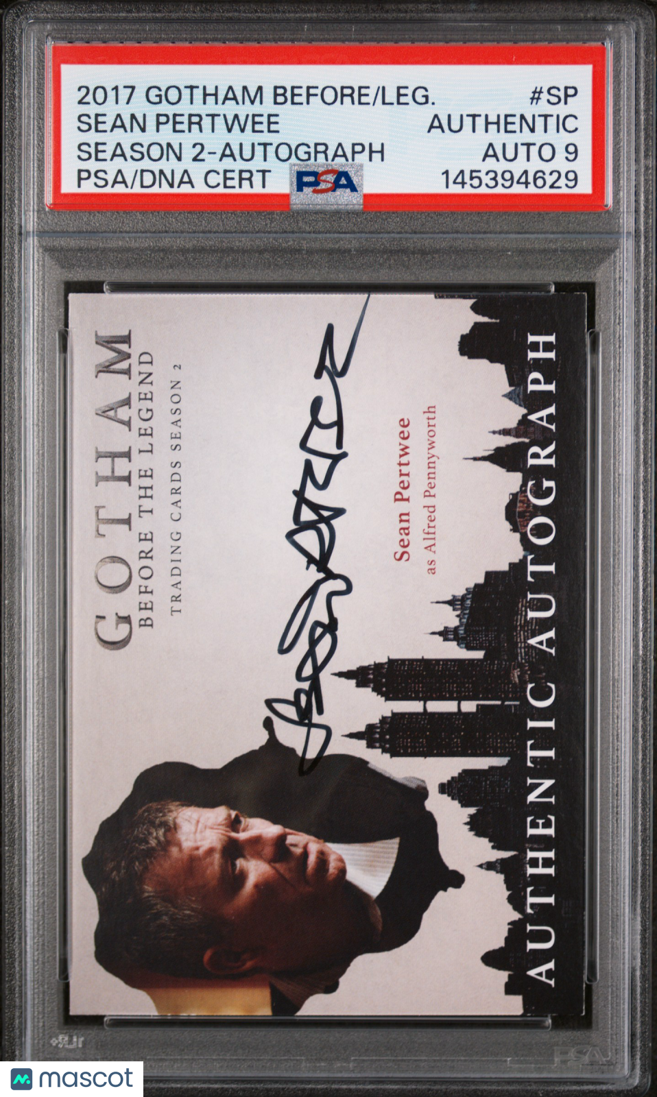 2017 Gotham Before The Legend S2 Autograph Sean Pertwee as Alfred SP PSA Auto