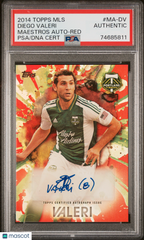 2014 Topps MLS Maestros Autograph Diego Valeri Red #/10 PSA A Auto Argentina