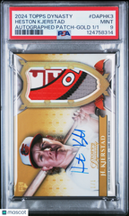 2024 Topps Dynasty Autograph Patch Heston Kjerstad Gold #1/1 Auto PSA 9 Orioles