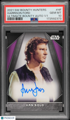2021 Topps Star Wars Bounty Hunters Ultimate Autograph 1/1 Harrison Ford PSA 10