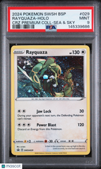 2024 Pokemon Black Star Promo Rayquaza Holo CRZ Premium Sea & Sky PSA 9 #029
