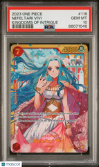 2023 One Piece Op04-Kingdoms Of Intrigue Nefeltari Vivi Foil PSA 10 #118 Gem