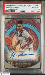 2022 Bowman University Inception Auto Juju Watkins Auto PSA 10 Low Pop WNBA