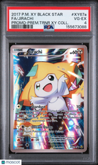 2017 Pokemon Xy Black Star Promo Jirachi Fa Premium Trainer PSA 4 #XY67a