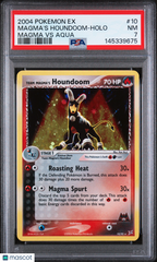 2004 Pokemon EX Team Magma VS Team Aqua Magma's Houndoom Holo Holo PSA 7 #10