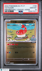 2024 Pokemon Chinese Promo Tatsugiri Premier Ball League-Judge PSA 10 #186