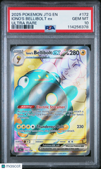 2025 Pokemon Journey Together Iono's Bellibolt EX Fa Ultra Rare PSA 10 #172