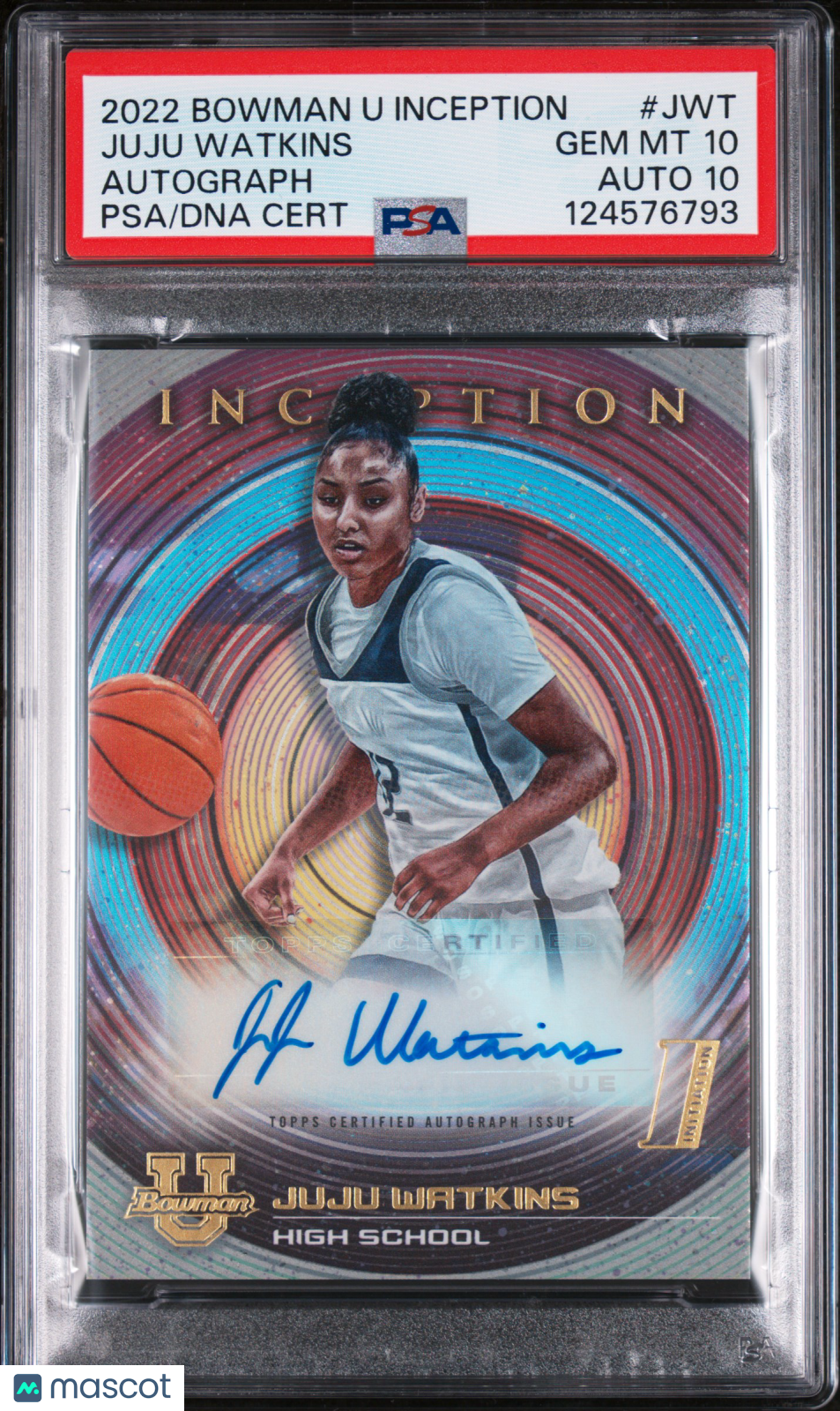 2022 Bowman University Inception Autograph Juju Watkins PSA 10 Auto 10 Low POP