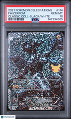 2021 Pokemon Celebrations Classic Collection Zekrom Fa Black/White PSA 10 #114