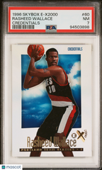 1996 Skybox E-X2000 Rasheed Wallace #60 Credentials  #/499 PSA 7