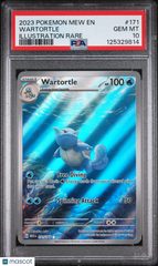 2023 Pokemon Mew EN-151 Wartortle #171 Illustration Rare full art PSA 10 Gem