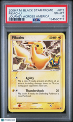 2006 Pokemon Black Star Promos Pikachu Journey Across America PSA 8 #012