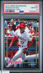 2018 Topps On Demand Inspired By 1978 Shohei Ohtani #23 Rookie PSA 10