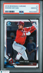 2018 Bowman Chrome Shohei Ohtani #1 Rookie Hitting PSA 10 RC GEM MINT