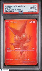 2025 Pokemon EN-White Flare Victini Black White Rare PSA 10 #172 Gem Mint