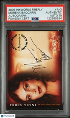 2006 Inkworks Firefly Autograph Morena Baccarin Inara Serra #A-3 PSA Auto 10