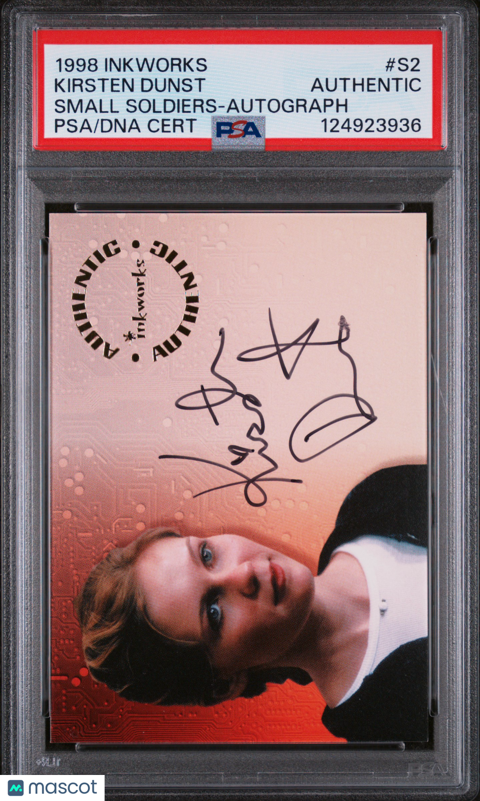 1998 Inkworks Small Soldiers Autographs Kirsten Dunst #S2 PSA Auto