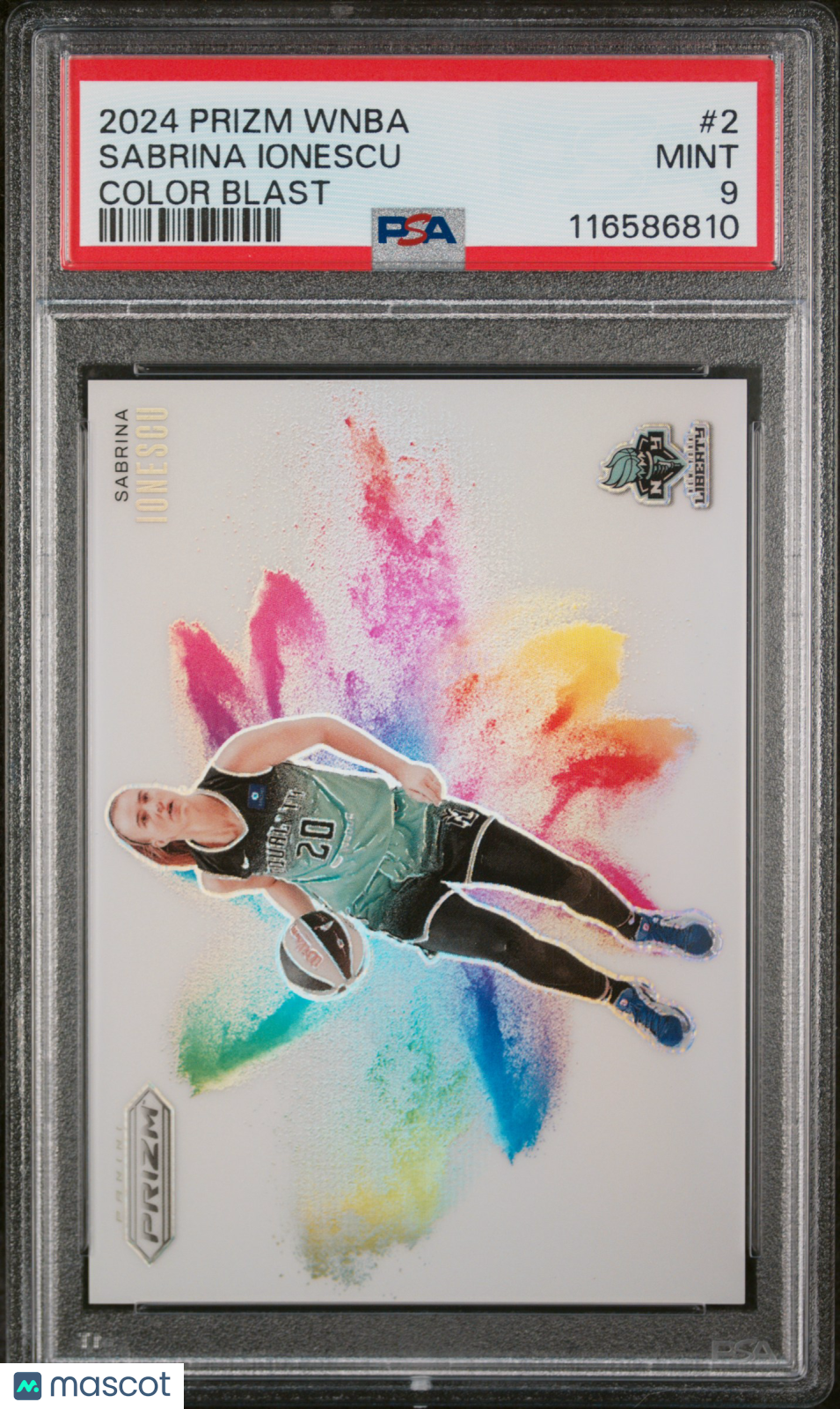 2024 Panini Prizm WNBA Color Blast Sabrina Ionescu #2 SP PSA 9 New York Liberty