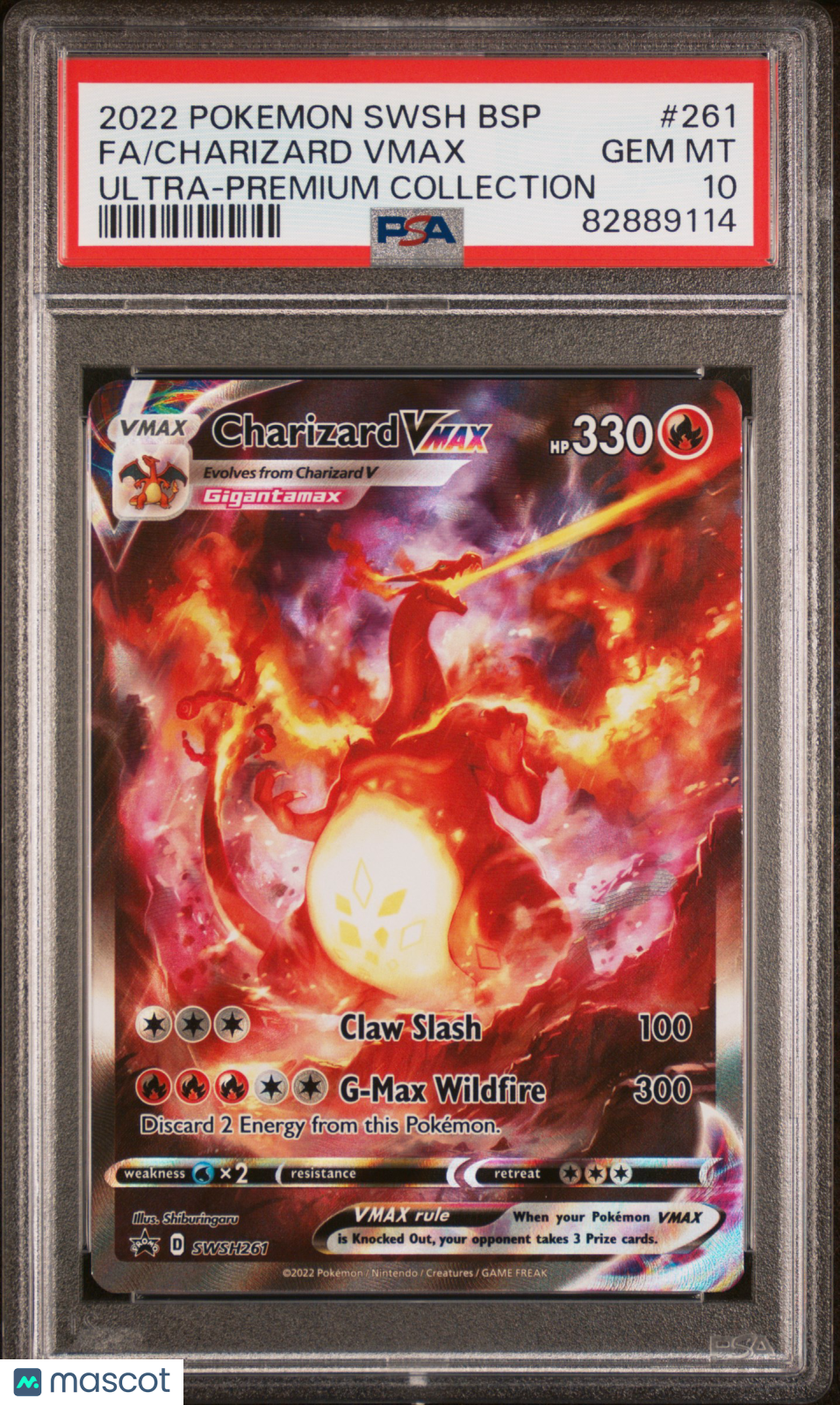 2022 Pokemon Black Star Promo Charizard VMAX Ultra-Premium Coll Fa PSA 10 #261