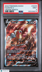2023 Pokemon Sword And Shield Crown Zenith Entei V Fa PSA 9 #GG36 Mint