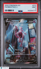 2022 Pokemon Go Mewtwo V Fa Fulla Art PSA 9 #072 Mint