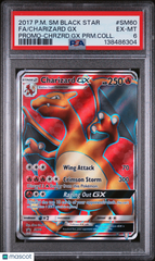 2017 Pokemon SM Black Star Promo Charizard GX Fa Premium Coll PSA 6 #SM60