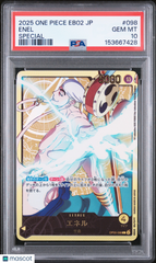 2025 One Piece Japanese Eb02 Anime 25th Enel Special Foil PSA 10 #098 Gem MInt