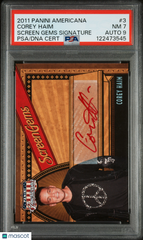 2011 Panini Americana Screen Gems Signature Corey Haim #3 Red Ink Auto PSA 7/9