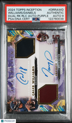 2024 Topps Inception Rookie Patch Auto Daniels Caleb Williams #/125 PSA Auto 9