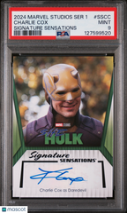 2024 Upper Deck Marvel S1 Signature Sensations Charlie Cox Daredevil Auto PSA 9