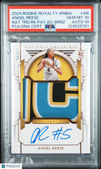 2024 Rookie Royalty WNBA National Treasures RPA Angel Reese 25 PSA 10 Auto Pop 1