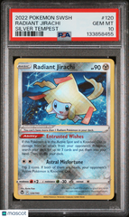 2022 Pokemon Sword & Shield Silver Tempest Radiant Jirachi PSA 10 #120 GEM MINT